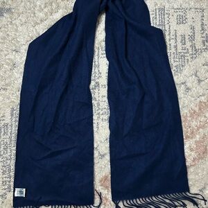 Portolano Deep Blue Cashmere Scarf